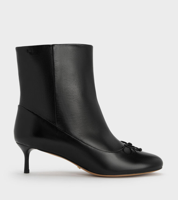 Charles & Keith  Ankle Boots - BLACK Low Top