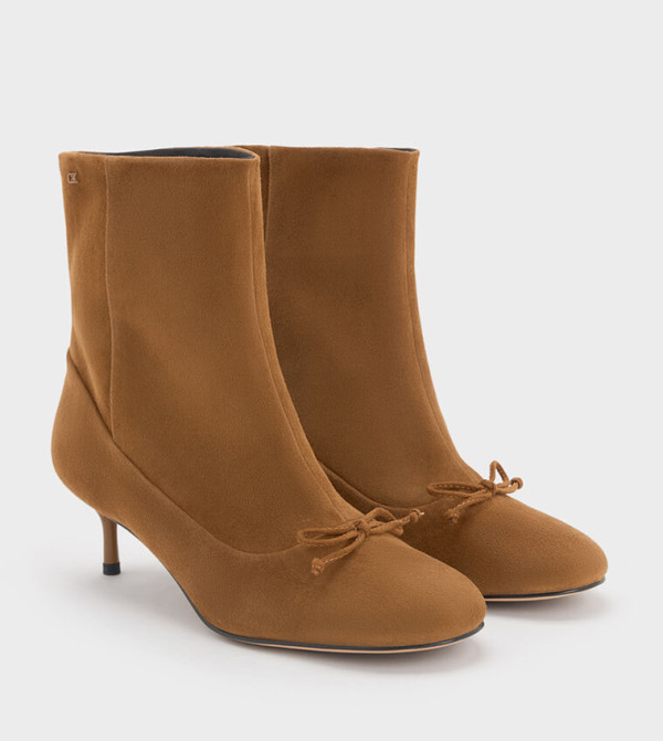 Charles & Keith  Ankle Boots - Brown Flat Sandals