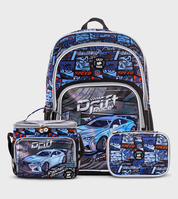 Eazy Kids  - Blue Backpack Set