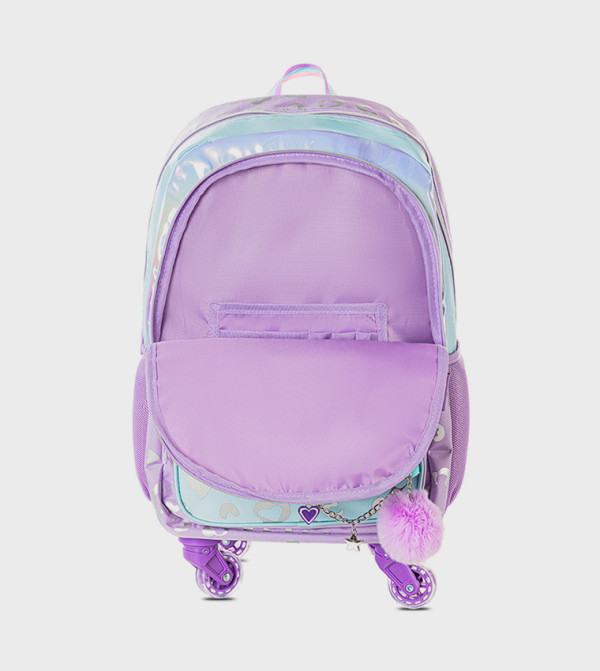 Eazy Kids  Trolley Backpack Set - Purple Trolley Backpack Set