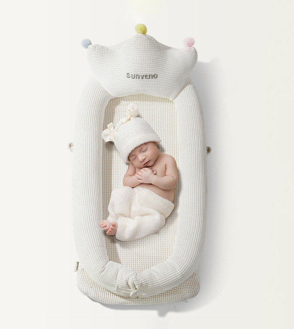 Sunveno Sunveno - White Baby Bedding Sets & Pillows