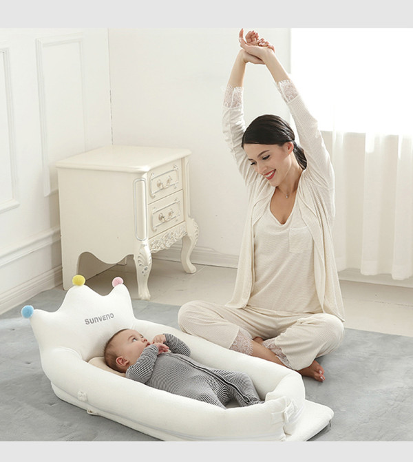 Sunveno Sunveno - White Baby Bedding Sets & Pillows