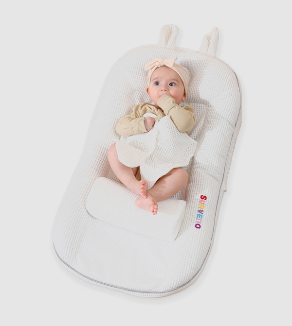Sunveno Sunveno - White Baby Bedding Sets & Pillows