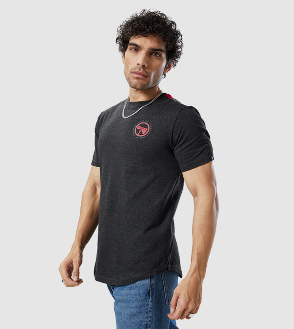 The Souled Store The Souled Store - Grey Casual T-Shirts