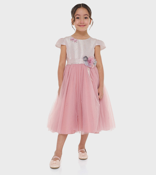 Victor and Jane Victor and Jane - Pink Party Dress
