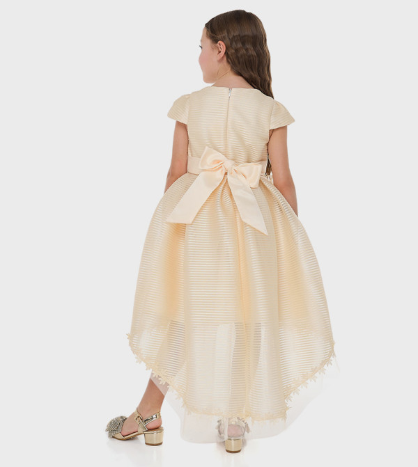 Victor and Jane Victor and Jane - Cream Party Dress