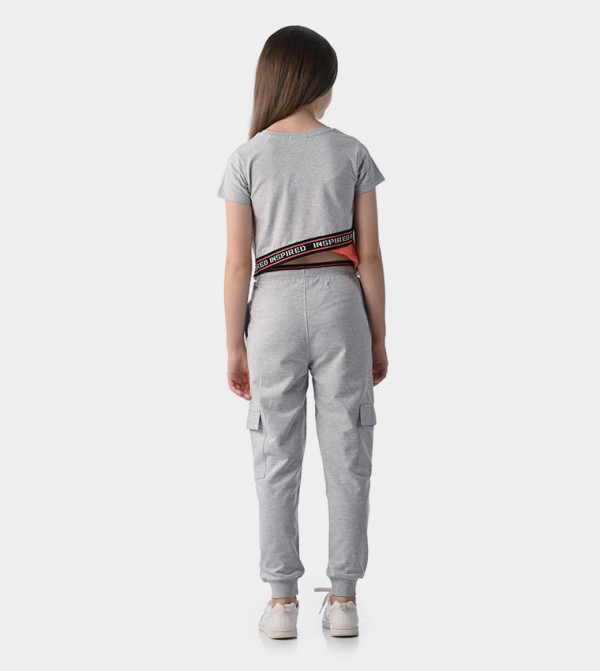 Victor and Jane  - Grey T-shirts & Bottoms