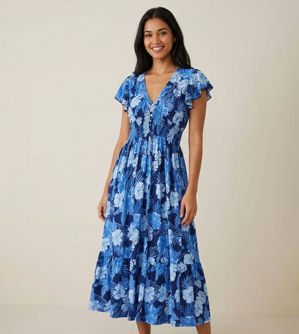 Victor and Jane Dresses - Blue Midi Dresses