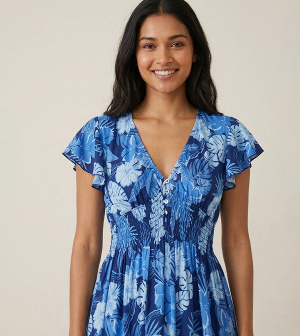 Victor and Jane Dresses - Blue Midi Dresses