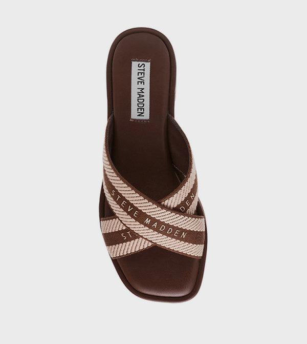 ستيف مادن أحذية - بني Flat Sandals