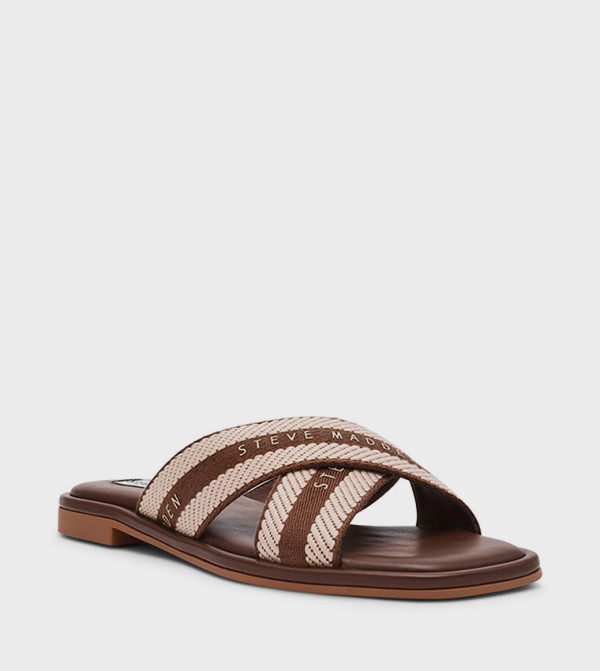 ستيف مادن أحذية - بني Flat Sandals