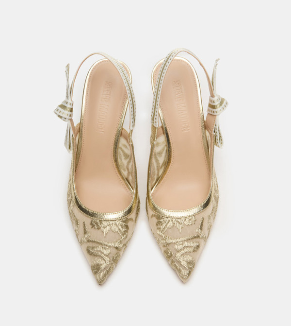 Steve Madden  pump-it-up - Gold Pumps