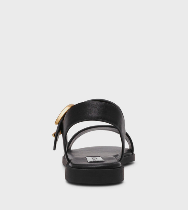 Steve Madden  Sandals - Black Flat Sandals