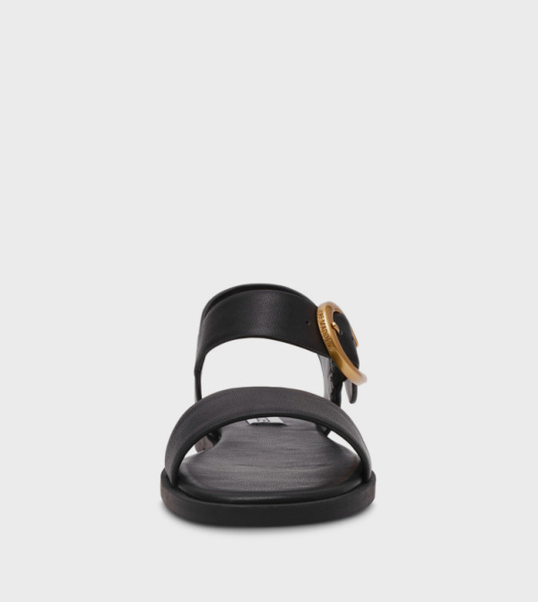 Steve Madden  Sandals - Black Flat Sandals