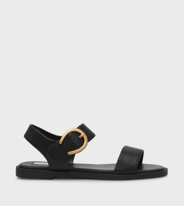 Steve Madden  Sandals - Black Flat Sandals