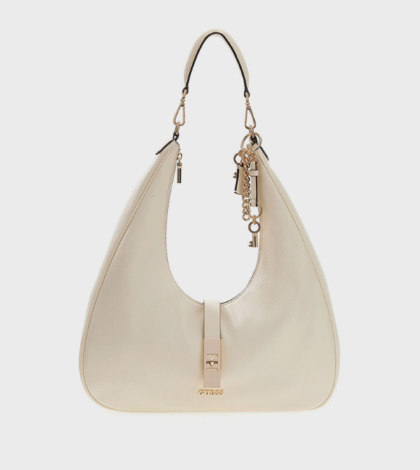 Guess  Hobo Bags - Cream Hobo Bags
