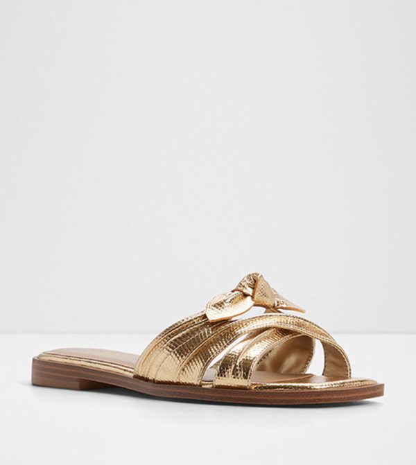 Aldo Aldo - Gold Flat Sandals