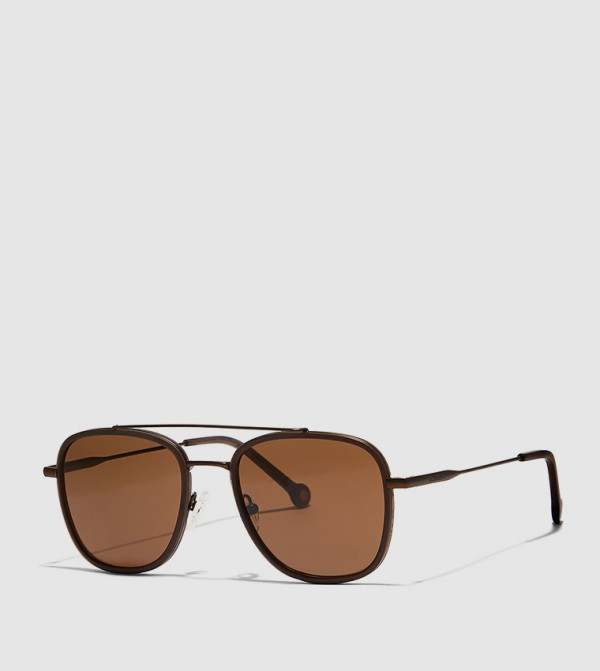 30 سندايز 30 سندايز - بني  Square Sunglasses