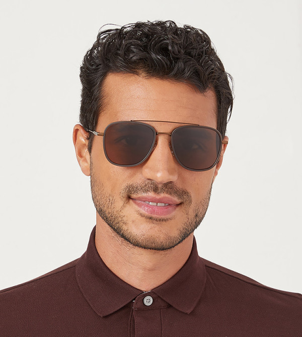 30 سندايز 30 سندايز - بني  Square Sunglasses