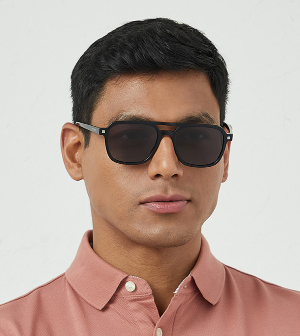 30Sundays  Square Sunglasses - Black Square Sunglasses