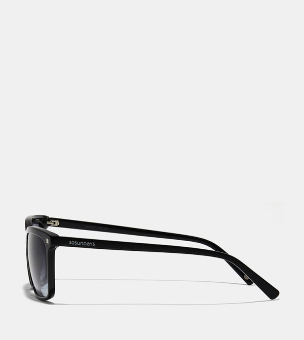 30 سندايز  نظارات شمسية - أسود Square Sunglasses