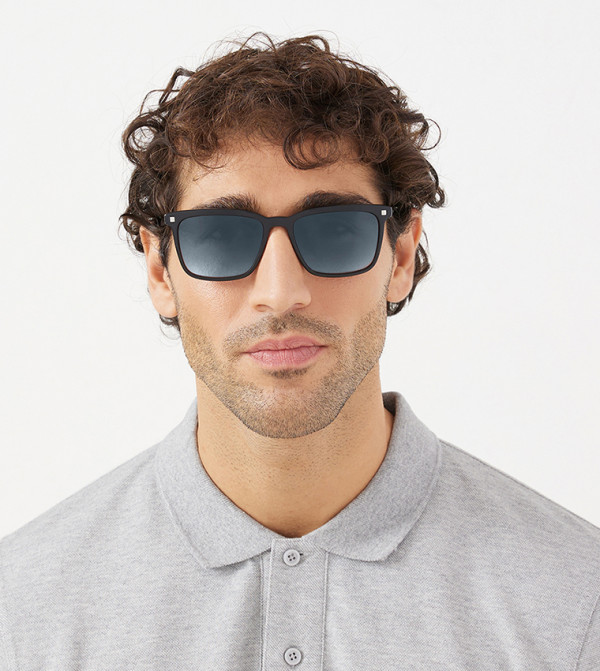30 سندايز  نظارات شمسية - أسود Square Sunglasses