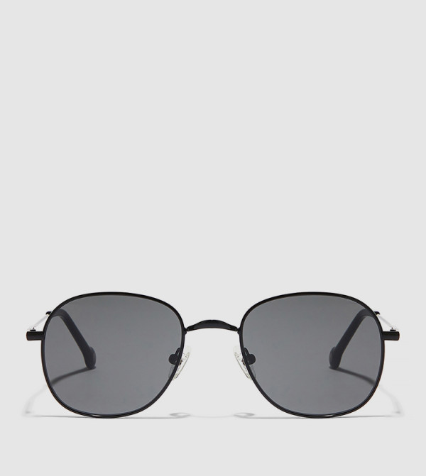 30 سندايز  نظارات شمسية - أسود Square Sunglasses