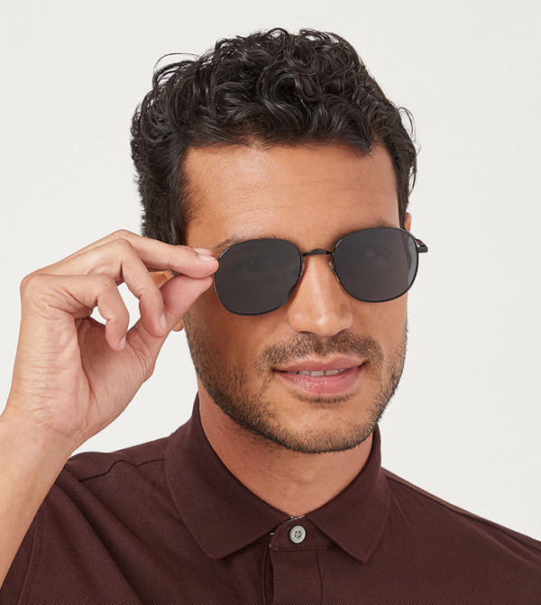 30 سندايز  نظارات شمسية - أسود Square Sunglasses