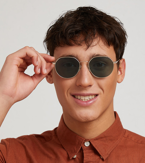 30 سندايز 30 سندايز - ذهبي Retro Sunglasses