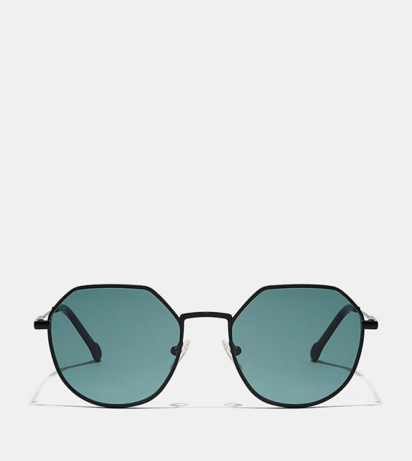 30Sundays  Square Sunglasses - Black Round Sunglasses