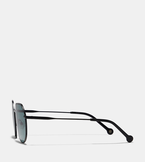 30Sundays  Square Sunglasses - Black Round Sunglasses