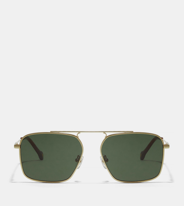 30 سندايز  نظارات شمسية - ذهبي Square Sunglasses