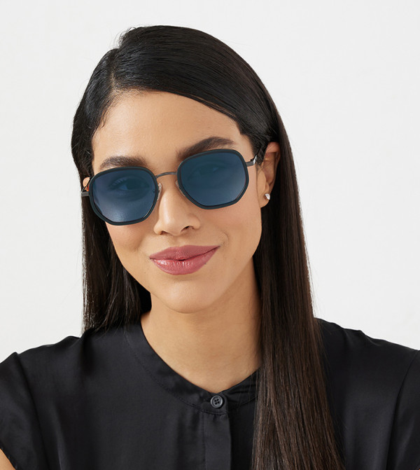 30 سندايز  نظارات شمسية دائرية - أزرق Round Sunglasses