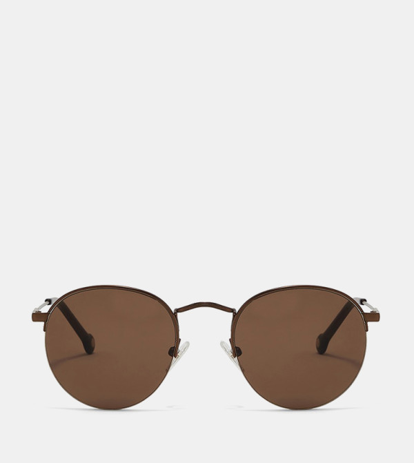 30Sundays  Sunglasses - Brown Round Sunglasses