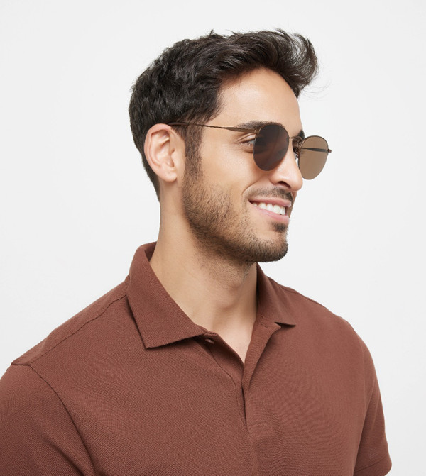 30Sundays  Sunglasses - Brown Round Sunglasses