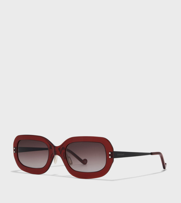 30Sundays 30Sundays - BURGANDY Square Sunglasses
