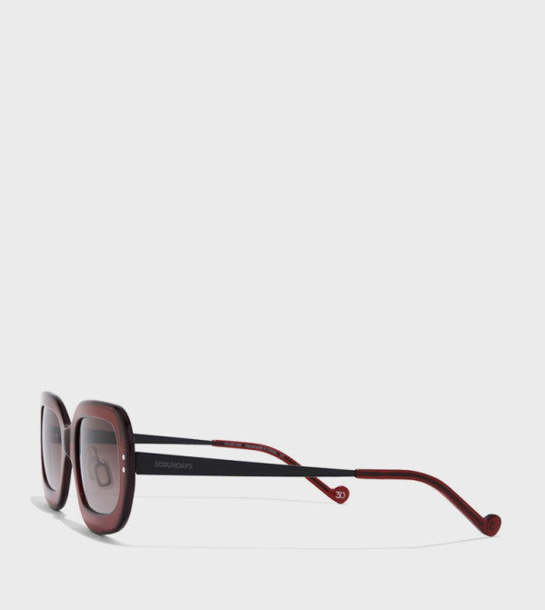 30Sundays 30Sundays - BURGANDY Square Sunglasses