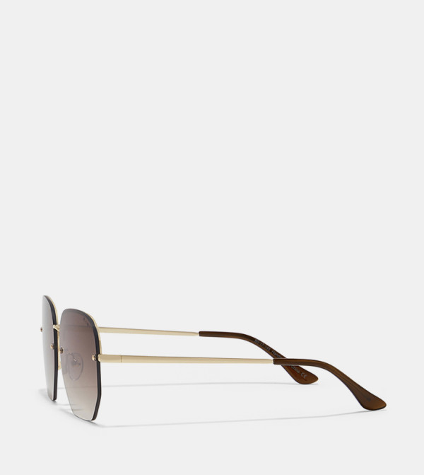 بلاك أوت بلاك أوت - رمادي Round Sunglasses