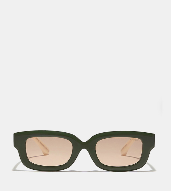بلاك أوت بلاك أوت - أخضر Square Sunglasses