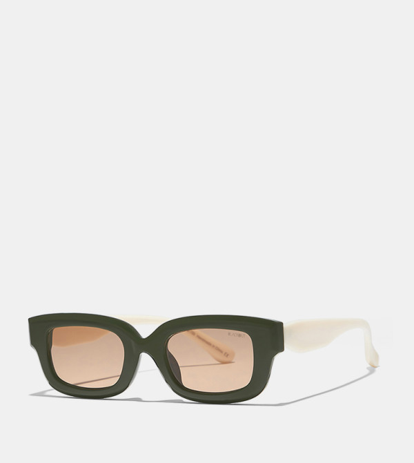 بلاك أوت بلاك أوت - أخضر Square Sunglasses