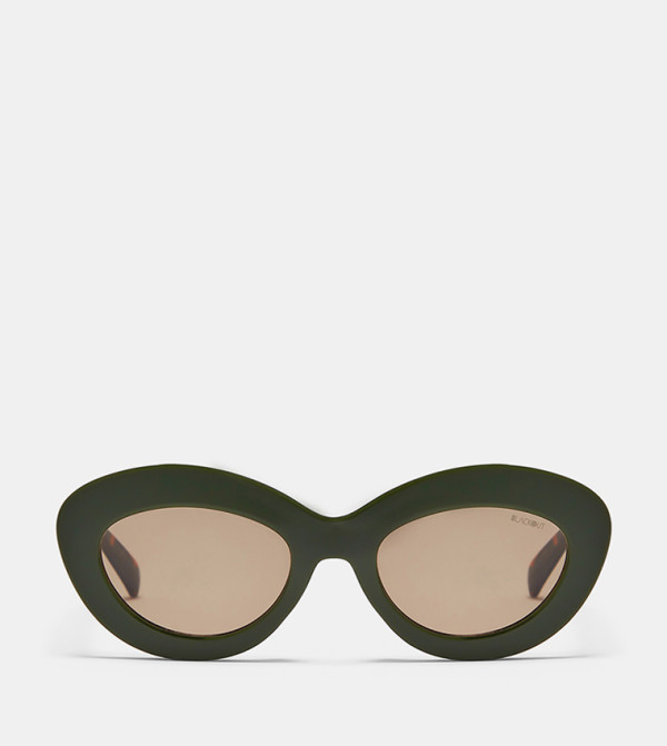 بلاك أوت بلاك أوت - أخضر Round Sunglasses