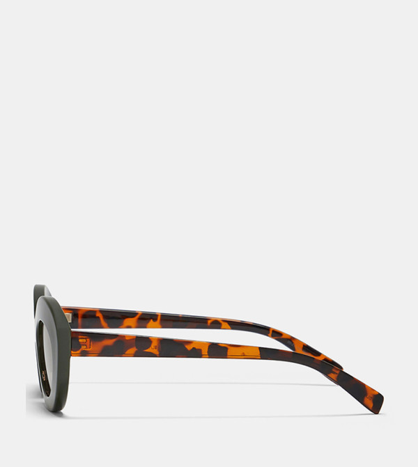بلاك أوت بلاك أوت - أخضر Round Sunglasses