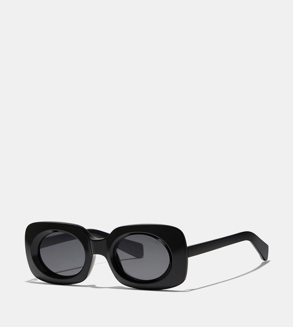 BlackOut  Square Sunglasses - Black Square Sunglasses