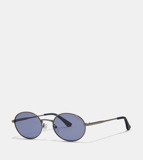 بلاك أوت بلاك أوت - رمادي Round Sunglasses