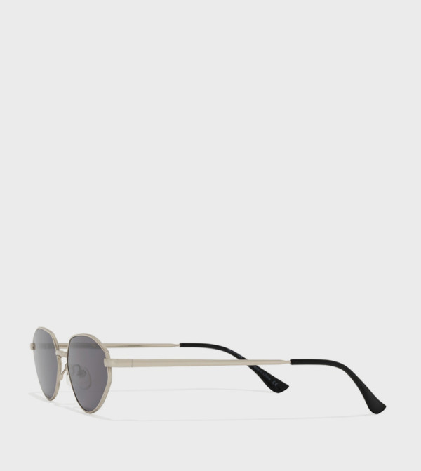 BlackOut  Retro Sunglasses - Silver Retro Sunglasses