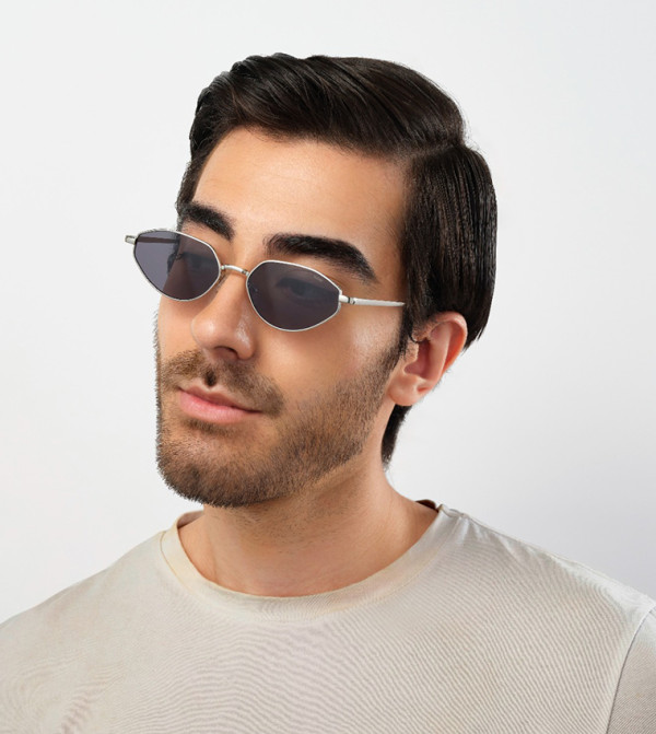 BlackOut  Retro Sunglasses - Silver Retro Sunglasses