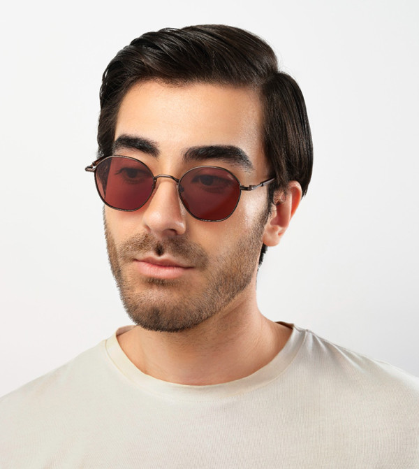 BlackOut  Round Sunglasses - Brown Round Sunglasses