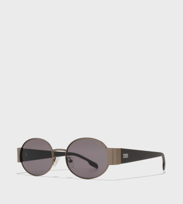 BlackOut  Round Sunglasses - Grey undefined