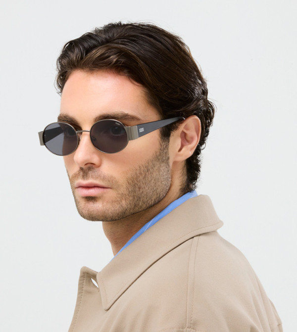 BlackOut  Round Sunglasses - Grey undefined