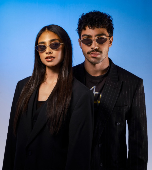 BlackOut  Retro Sunglasses - Gold undefined